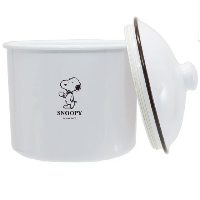 SNOOPY(スヌーピー)のスヌーピー　新品　ラウンドストッカー インテリア/住まい/日用品のキッチン/食器(容器)の商品写真