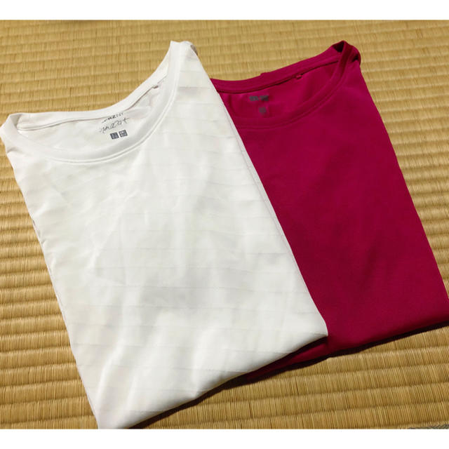 UNIQLO(ユニクロ)のユニクロ　Tシャツ　2枚セット レディースのトップス(Tシャツ(半袖/袖なし))の商品写真