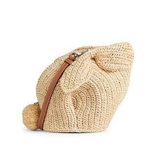 loewe ラフィア バニーショルダーバッグ