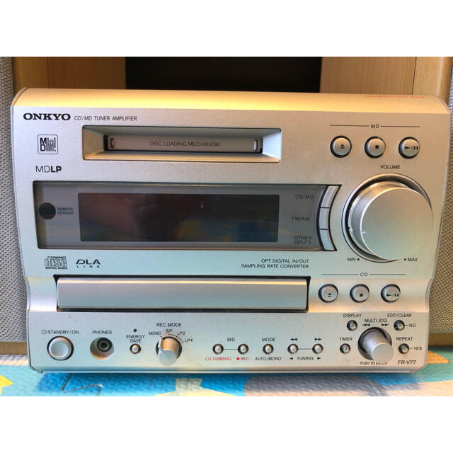 ONKYO(オンキヨー)のONKYO  FR-V77　CD/MDコンポ スマホ/家電/カメラのオーディオ機器(アンプ)の商品写真