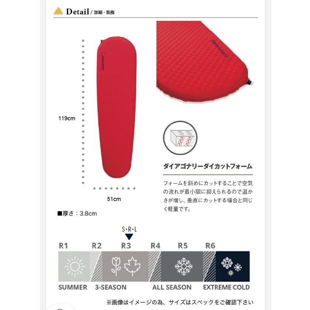 THERMAREST(サーマレスト)の3837様専用【新品】サーマレストプロライトプラス S　　　　　　2020春夏 スポーツ/アウトドアのアウトドア(寝袋/寝具)の商品写真