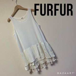 ファーファー(fur fur)のFURFUR♡サテンミニワンピ ロングトップス(チュニック)