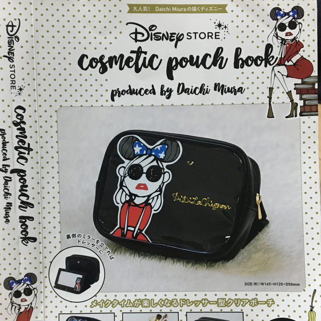 Disney(ディズニー)のＤｉｓｎｅｙＳＴＯＲＥ　ｃｏｓｍｅｔｉｃ　ｐｏｕｃｈ　ｂｏｏｋ　ｐｒｏｄｕｃｅｄ レディースのファッション小物(ポーチ)の商品写真