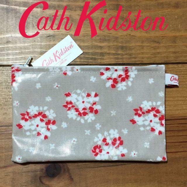 Cath Kidston(キャスキッドソン)の新品 UK製 キャスキッドソン フラットパース バンチェスブラウン レディースのファッション小物(ポーチ)の商品写真