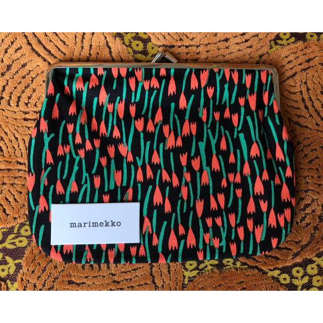 marimekko(マリメッコ)の新品　マリメッコ　marimekko ポーチ　がま口　トゥーラフドゥス レディースのファッション小物(ポーチ)の商品写真