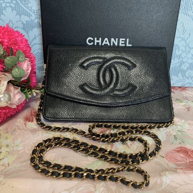 シャネル CHANEL ショルダーバッグ キャビアスキン