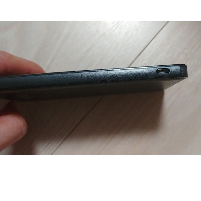 モバイルバッテリー 5000mAh micro USB ケーブル内蔵 黒 スマホ/家電/カメラのスマートフォン/携帯電話(バッテリー/充電器)の商品写真