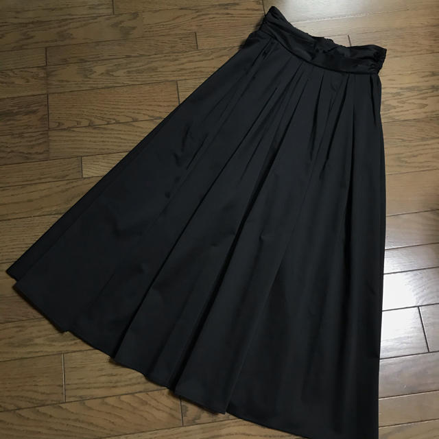 新品ユナイテッド トウキョウUNITED TOKYOブラックタフタロングスカート