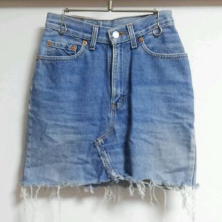 リーバイス(Levi's)の古着　Levis リメイクミニスカート(ミニスカート)