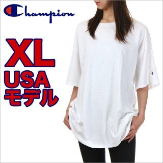 チャンピオン(Champion)の【訳あり】チャンピオン Tシャツ XL 白 USAモデル 大きいサイズ(Tシャツ(半袖/袖なし))