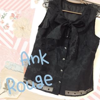 アンクルージュ(Ank Rouge)のSALE★アンクルージュ リボントップス(シャツ/ブラウス(半袖/袖なし))