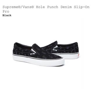 シュプリーム(Supreme)のSupreme®/Vans® Hole Punch Denim Slip-On(スニーカー)