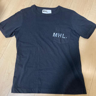 マーガレットハウエル(MARGARET HOWELL)のMHL. Tシャツ　ブラック　美品　S(Tシャツ/カットソー(半袖/袖なし))