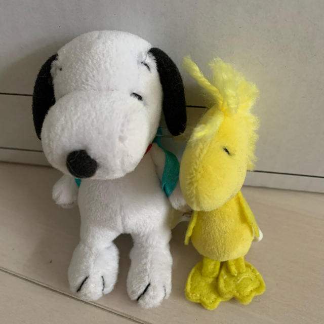 SNOOPY(スヌーピー)のスヌーピー✖︎ウッドストック 2個セット エンタメ/ホビーのおもちゃ/ぬいぐるみ(キャラクターグッズ)の商品写真