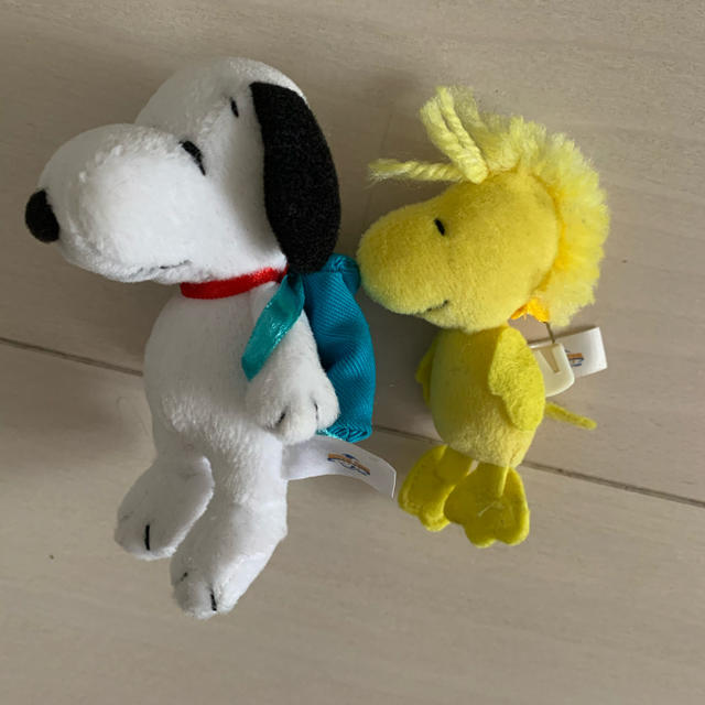 SNOOPY(スヌーピー)のスヌーピー✖︎ウッドストック 2個セット エンタメ/ホビーのおもちゃ/ぬいぐるみ(キャラクターグッズ)の商品写真