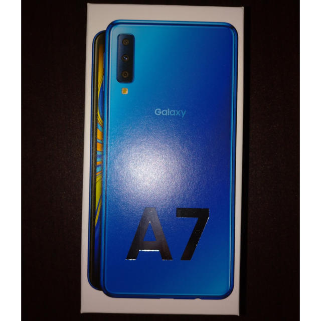 【未使用新品】Galaxy A7 ブルー　モバイル対応 simフリー