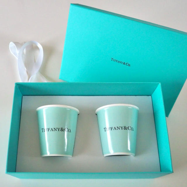 激安超安値 Tiffany 紙コップ風コップペアセット millenniumkosovo.org