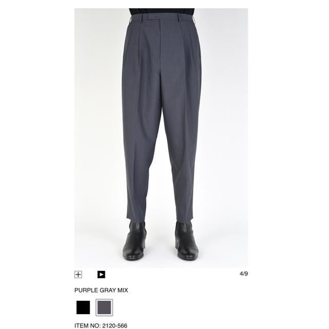 LAD MUSICIAN - 2TUCK TAPERED WIDE SLACKS 新品 20ssの通販 by あんで ...