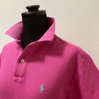 ラルフローレン(Ralph Lauren)の【古着】Ralph Lauren ピンク　半袖ポロシャツ（レディース）(ポロシャツ)