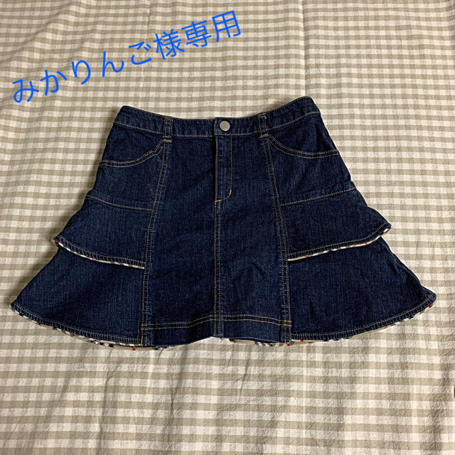 BURBERRY(バーバリー)のバーバリーのデニムスカート キッズ/ベビー/マタニティのキッズ服女の子用(90cm~)(スカート)の商品写真