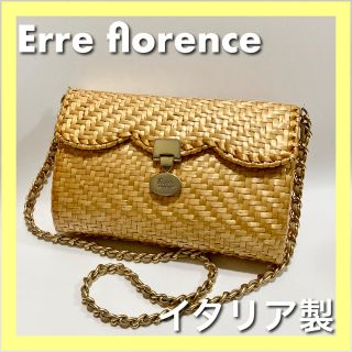 イタリア製 かごバッグ Erre florence セール　中古　美品(かごバッグ/ストローバッグ)