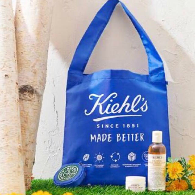 Kiehl's(キールズ)の☆新品・未開封☆ キールズ KIEHL'S エコバッグ 折リタタミ コンパクト レディースのバッグ(エコバッグ)の商品写真