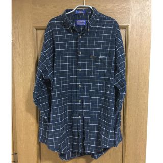 ペンドルトン(PENDLETON)の値下げ！ペンドルトン　チェック　ボタンダウン　長袖　ネイビー　XL(シャツ)