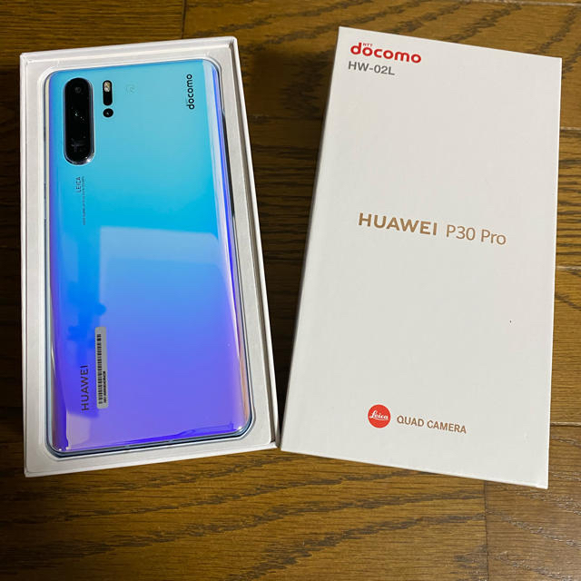 スマホ/家電/カメラドコモ Huawei p30 pro ブラック SiMロック解除済