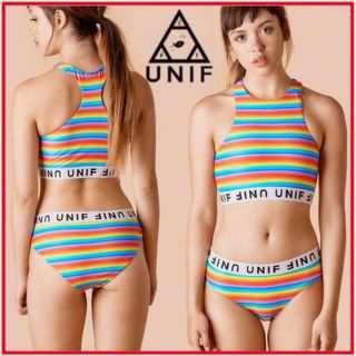 ユニフ(UNIF)のみょん様専用　UNIF  BO SWIM  TOP&BOTTOM(水着)