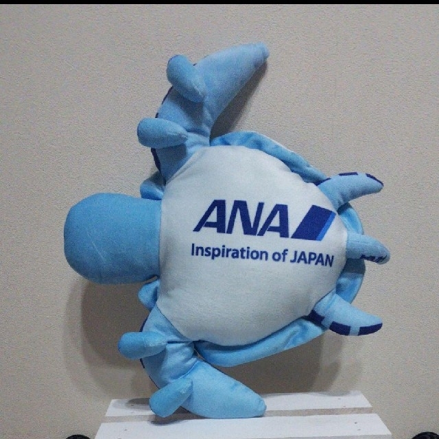 ANA(全日本空輸)(エーエヌエー(ゼンニッポンクウユ))の全日空 ANA A380 機内販売限定 ホヌ HONU ぬいぐるみ　新品　未使用 エンタメ/ホビーのおもちゃ/ぬいぐるみ(ぬいぐるみ)の商品写真