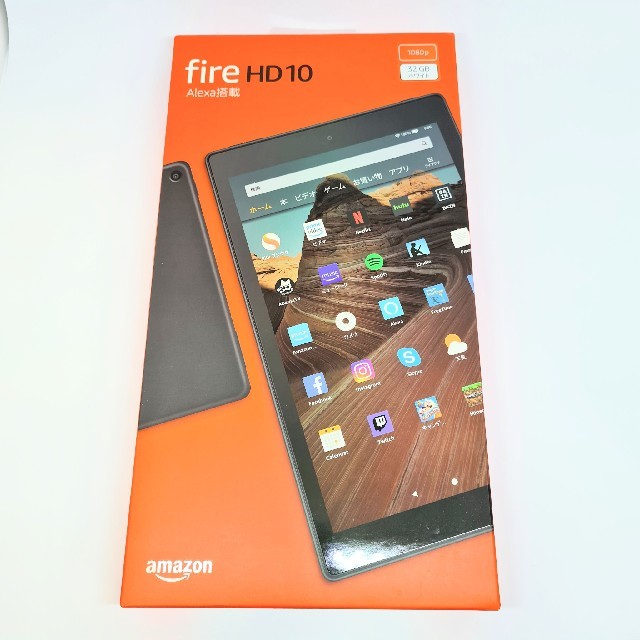 ANDROID(アンドロイド)の美品 Amazon Fire HD 10 第9世代 2019 ホワイト スマホ/家電/カメラのPC/タブレット(タブレット)の商品写真