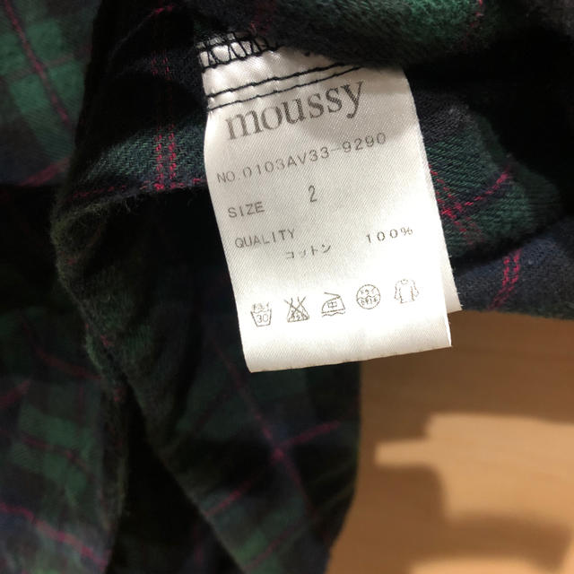 2022年のクリスマスの特別な衣装 moussy チェックチュニック100