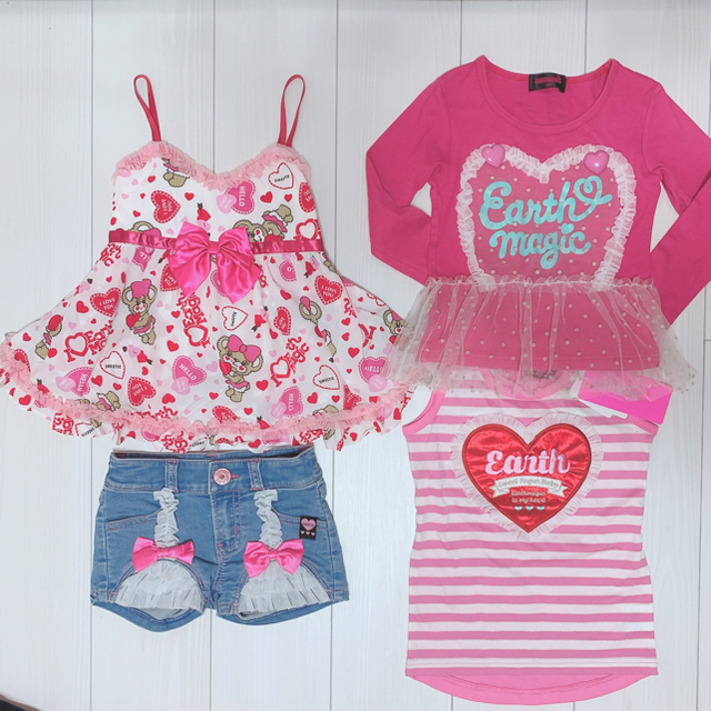 EARTHMAGIC(アースマジック)の▷専用◁♡*｡ﾟ キッズ/ベビー/マタニティのキッズ服女の子用(90cm~)(Tシャツ/カットソー)の商品写真