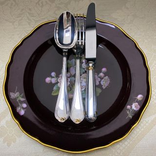 マイセン(MEISSEN)の★御専用【クリストフル】オセアナ ゴールド ④「デザート３本セット」(食器)