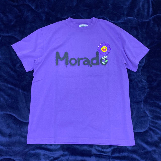 J Balvin x 村上隆 MORADO spray paint tee 紫M