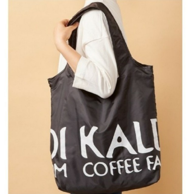 KALDI(カルディ)の《新品未使用》　カルディ　エコバッグ（黒×２）　KALDI　オリジナルエコバッグ レディースのバッグ(エコバッグ)の商品写真