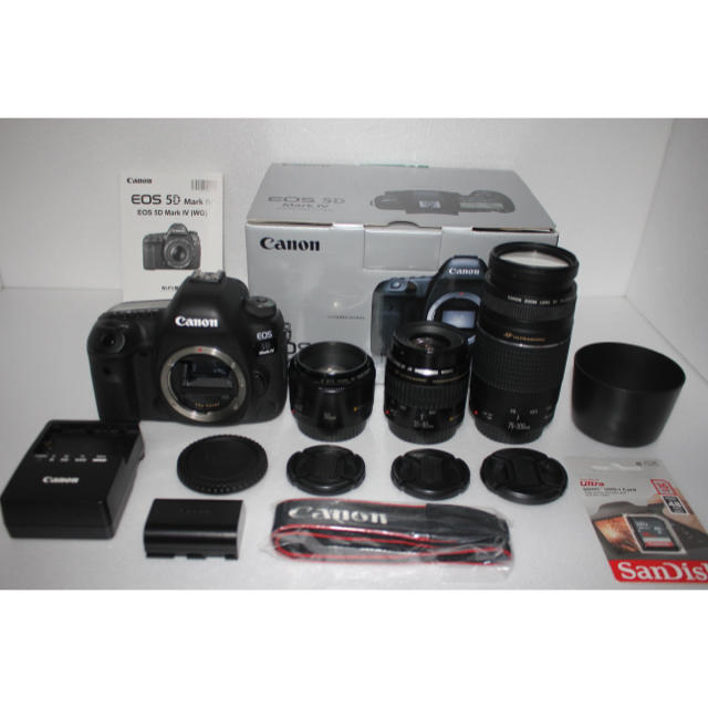 Canon - キャノン❤️canon EOS 5D Mark IV❤標準&望遠&単焦点セット