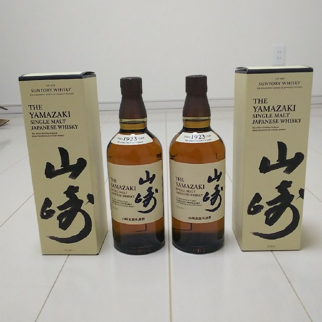 サントリー(サントリー)のshin様専用  山崎  ２本 食品/飲料/酒の酒(ウイスキー)の商品写真