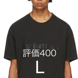 フィアオブゴッド(FEAR OF GOD)のFOG essentials Tシャツ　ブラック　Lサイズ(Tシャツ/カットソー(半袖/袖なし))