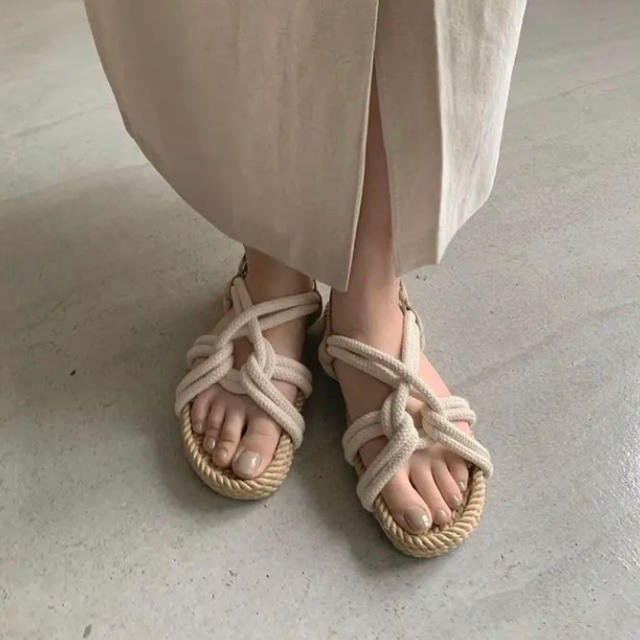 amiur ロープサンダルnatural rope sandal