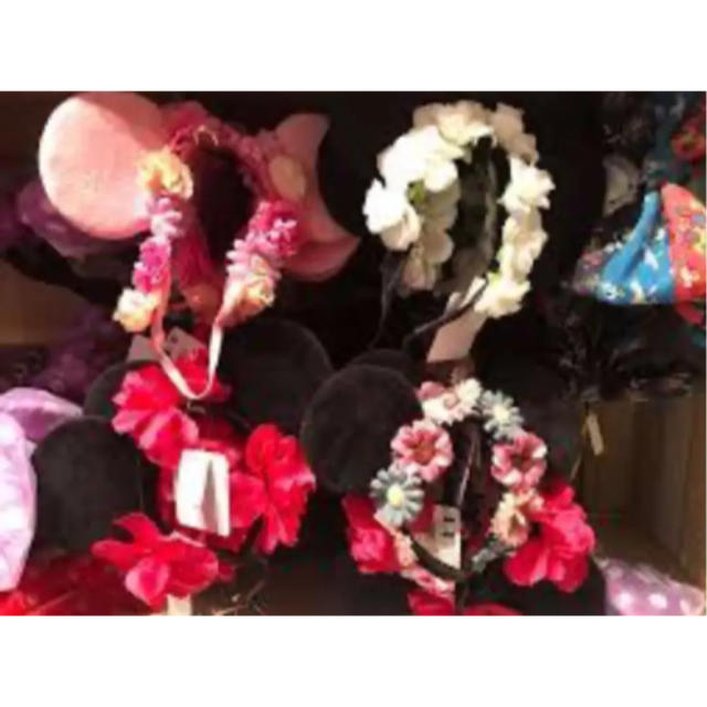 ミニーマウス(ミニーマウス)のディズニー　ミニーちゃん　花いっぱいカチューシャ エンタメ/ホビーのおもちゃ/ぬいぐるみ(キャラクターグッズ)の商品写真