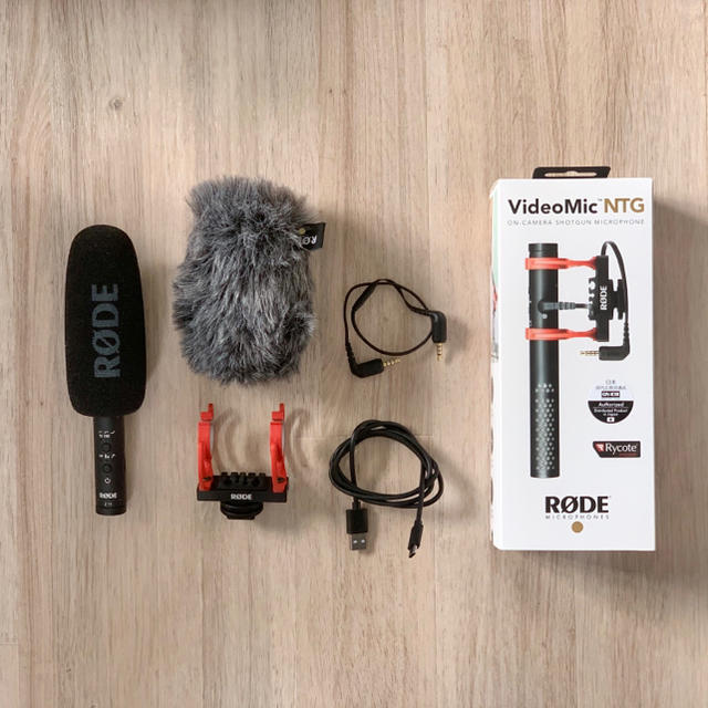 RODE VideoMic NTG ガンマイク + WS11 ウインドシールド- RODE VideoMic NTG ガンマイク + WS11 ウインドシールド-