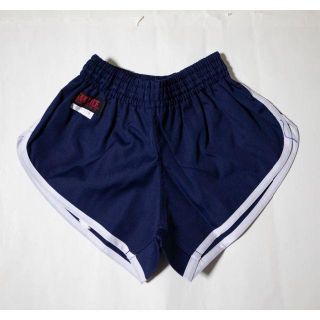 体操服★ランニングパンツ ランパン 短パン 濃紺×白 110 130 計2枚(パンツ/スパッツ)