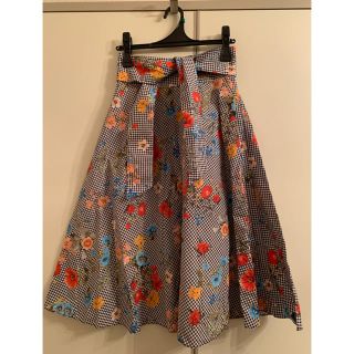 ザラ(ZARA)の【リタ様専用】ZARA ギンガムチェックスカート(ひざ丈スカート)