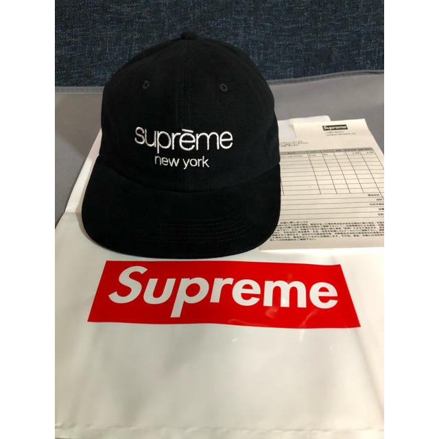 2018ss Supreme Classic logo 6-panel cap