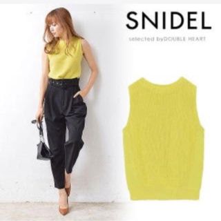 スナイデル(SNIDEL)の【試着のみ】SNIDEL モックネック ノースリニットＰＯ【ニットベスト】(ニット/セーター)