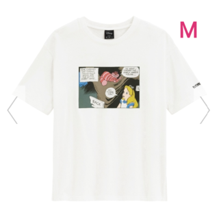 ジーユー(GU)の【新品】Tシャツ (5分袖)　Disney(Tシャツ(半袖/袖なし))