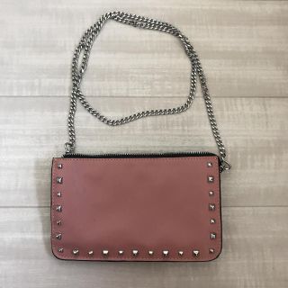 ザラ(ZARA)のZARA スタッズチェーンショルダーバッグ(ショルダーバッグ)