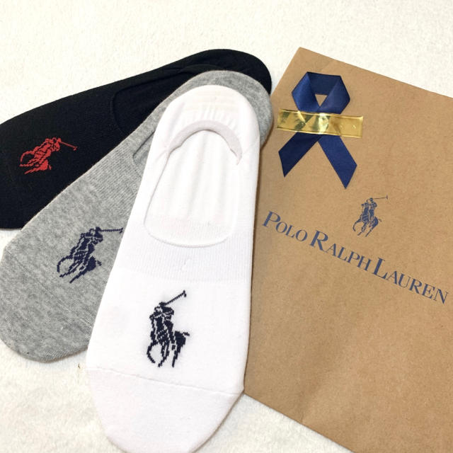 POLO RALPH LAUREN(ポロラルフローレン)のラッピング無料✧︎*。メンズ 新品 ビッグポニー ショートソックス 3組 メンズのレッグウェア(ソックス)の商品写真