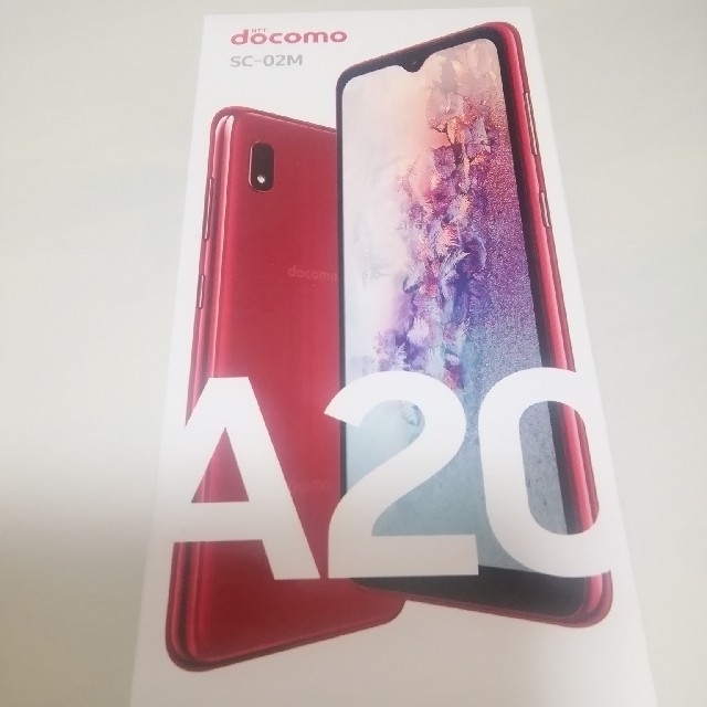 Galaxy A20 本体 レッド 32GB docomo 公式 - www